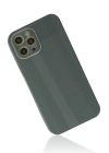 BFS  iPhone 12 Pro Max Kılıf Glass Kapak - Koyu Yeşil