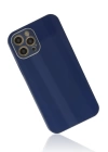 BFS  iPhone 12 Pro Max Kılıf Glass Kapak - Lacivert