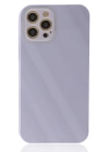 BFS  iPhone 12 Pro Max Kılıf Glass Kapak - Lila