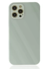 BFS  iPhone 12 Pro Max Kılıf Glass Kapak - Turkuaz