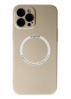 BFS  iPhone 12 Pro Max Kılıf Jack Magneticsafe Lens Silikon - Gold