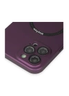 BFS  iPhone 12 Pro Max Kılıf Jack Magneticsafe Lens Silikon - Mürdüm