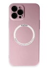 BFS  iPhone 12 Pro Max Kılıf Jack Magneticsafe Lens Silikon - Rose Gold