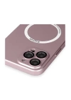 BFS  iPhone 12 Pro Max Kılıf Jack Magneticsafe Lens Silikon - Rose Gold