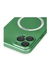 BFS  iPhone 12 Pro Max Kılıf Jack Magneticsafe Lens Silikon - Yeşil