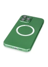 BFS  iPhone 12 Pro Max Kılıf Jack Magneticsafe Lens Silikon - Yeşil