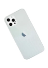 BFS  iPhone 12 Pro Max Kılıf Karbon PP Silikon - Şeffaf