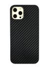 BFS  iPhone 12 Pro Max Kılıf Karbon PP Silikon - Siyah