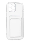 BFS  iPhone 12 Pro Max Kılıf Kart Şeffaf Silikon - Şeffaf