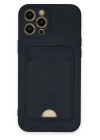 BFS  iPhone 12 Pro Max Kılıf Kelvin Kartvizitli Silikon - Lacivert
