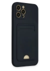 BFS  iPhone 12 Pro Max Kılıf Kelvin Kartvizitli Silikon - Lacivert
