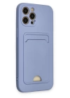 BFS  iPhone 12 Pro Max Kılıf Kelvin Kartvizitli Silikon - Lila