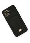 BFS  iPhone 12 Pro Max Kılıf Kelvin Kartvizitli Silikon - Siyah