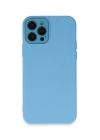 BFS  iPhone 12 Pro Max Kılıf Lansman Glass Kapak - Mavi