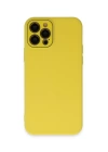 BFS  iPhone 12 Pro Max Kılıf Lansman Glass Kapak - Sarı