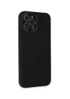 BFS  iPhone 12 Pro Max Kılıf Lansman Glass Kapak - Siyah
