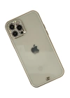 BFS  iPhone 12 Pro Max Kılıf Liva Taşlı Silikon - Beyaz
