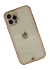 BFS  iPhone 12 Pro Max Kılıf Liva Taşlı Silikon - Pembe
