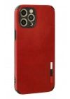 BFS  iPhone 12 Pro Max Kılıf Loop Deri Silikon - Kırmızı