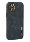 BFS  iPhone 12 Pro Max Kılıf Loop Deri Silikon - Lacivert