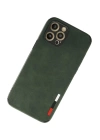 BFS  iPhone 12 Pro Max Kılıf Loop Deri Silikon - Yeşil