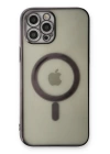 BFS  iPhone 12 Pro Max Kılıf Magneticsafe Lazer Silikon - Siyah