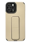 BFS  iPhone 12 Pro Max Kılıf Mega Standlı Silikon - Gold