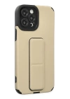 BFS  iPhone 12 Pro Max Kılıf Mega Standlı Silikon - Gold