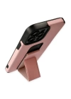 BFS  iPhone 12 Pro Max Kılıf Mega Standlı Silikon - Pudra