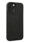 BFS  iPhone 12 Pro Max Kılıf Mega Standlı Silikon - Siyah