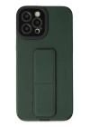BFS  iPhone 12 Pro Max Kılıf Mega Standlı Silikon - Yeşil