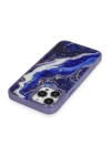 BFS  iPhone 12 Pro Max Kılıf Moda Simli Kapak - Mavi