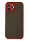 BFS  iPhone 12 Pro Max Kılıf Montreal Silikon Kapak - Kırmızı
