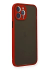 BFS  iPhone 12 Pro Max Kılıf Montreal Silikon Kapak - Kırmızı
