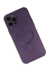 BFS  iPhone 12 Pro Max Kılıf Moshi Lens Magneticsafe Silikon - Mor