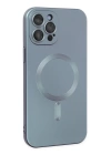 BFS  iPhone 12 Pro Max Kılıf Moshi Lens Magneticsafe Silikon - Sierra Blue