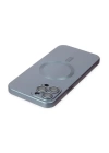 BFS  iPhone 12 Pro Max Kılıf Moshi Lens Magneticsafe Silikon - Sierra Blue