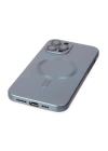 BFS  iPhone 12 Pro Max Kılıf Moshi Lens Magneticsafe Silikon - Sierra Blue