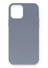 BFS  iPhone 12 Pro Max Kılıf Nano içi Kadife Silikon - Gri