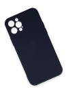 BFS  iPhone 12 Pro Max Kılıf Nano içi Kadife Silikon - Lacivert