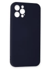 BFS  iPhone 12 Pro Max Kılıf Nano içi Kadife Silikon - Lacivert