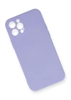BFS  iPhone 12 Pro Max Kılıf Nano içi Kadife Silikon - Lila