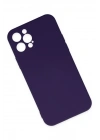 BFS  iPhone 12 Pro Max Kılıf Nano içi Kadife Silikon - Mor