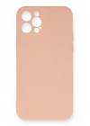 BFS  iPhone 12 Pro Max Kılıf Nano içi Kadife Silikon - Pudra