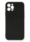 BFS  iPhone 12 Pro Max Kılıf Nano içi Kadife Silikon - Siyah