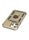 BFS iPhone 12 Pro Max Kılıf Pars Lens Yüzüklü Silikon - Gold
