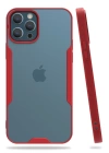 BFS  iPhone 12 Pro Max Kılıf Platin Silikon - Kırmızı