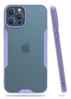 BFS  iPhone 12 Pro Max Kılıf Platin Silikon - Lila