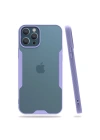 BFS  iPhone 12 Pro Max Kılıf Platin Silikon - Lila