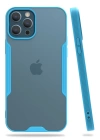 BFS  iPhone 12 Pro Max Kılıf Platin Silikon - Mavi
